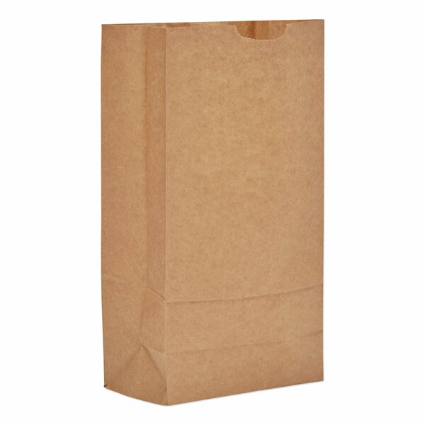 General Grocery Paper Bags, 60 lb Capacity, #10, 6.31 in. x 4.19 in. x 12.38 in., Kraft, 1000PK BAG GX10
